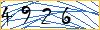 Type the numbers that you see in the picture